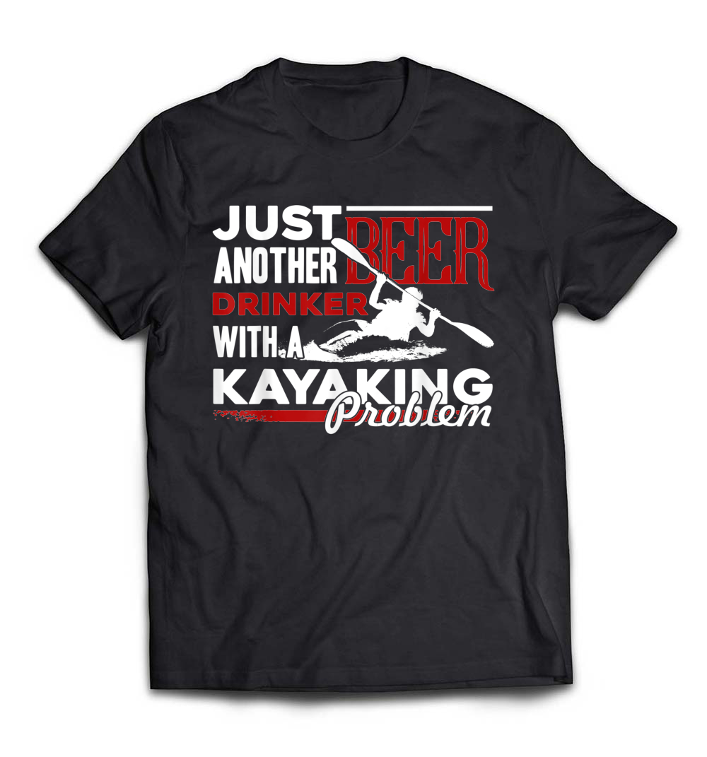 Kayak T-Shirt: Kayaking and Drink Beer Shirt – Perfect for Outdoor Enthusiasts